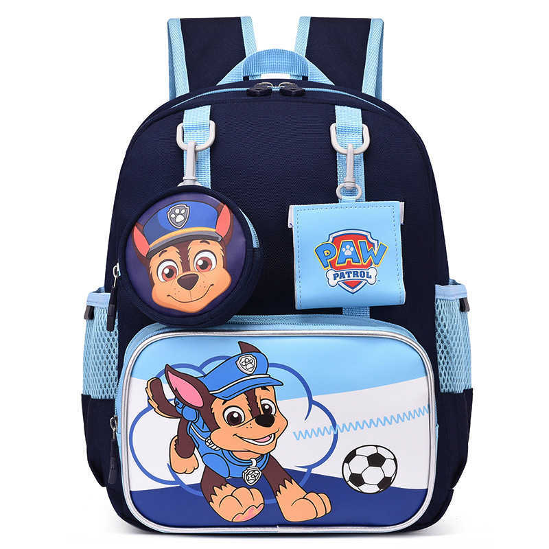 New childrens backpack for first grade and kindergarten cute cartoon Paw Patrol double shoulder backpack for boys and girlsL260508
