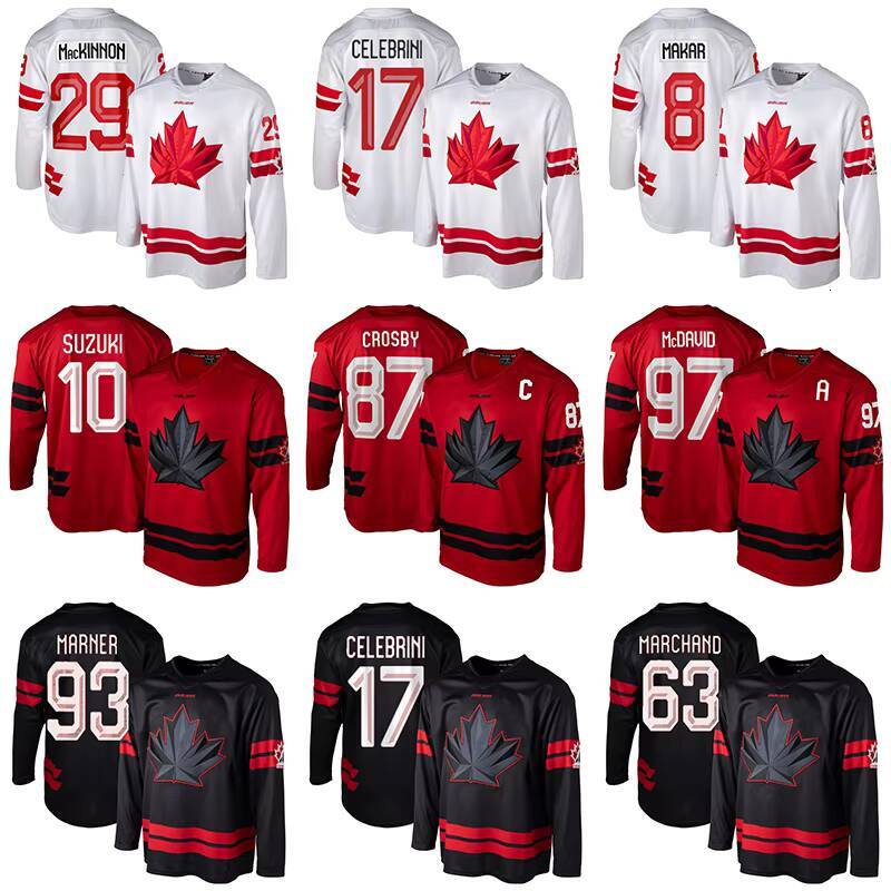 2026 Canada Winter Ice Hockey Jersey 87 Sidney Crosby 97 Connor McDavid Macklin Celebrini Suzuki All Stitched Ready to Ship