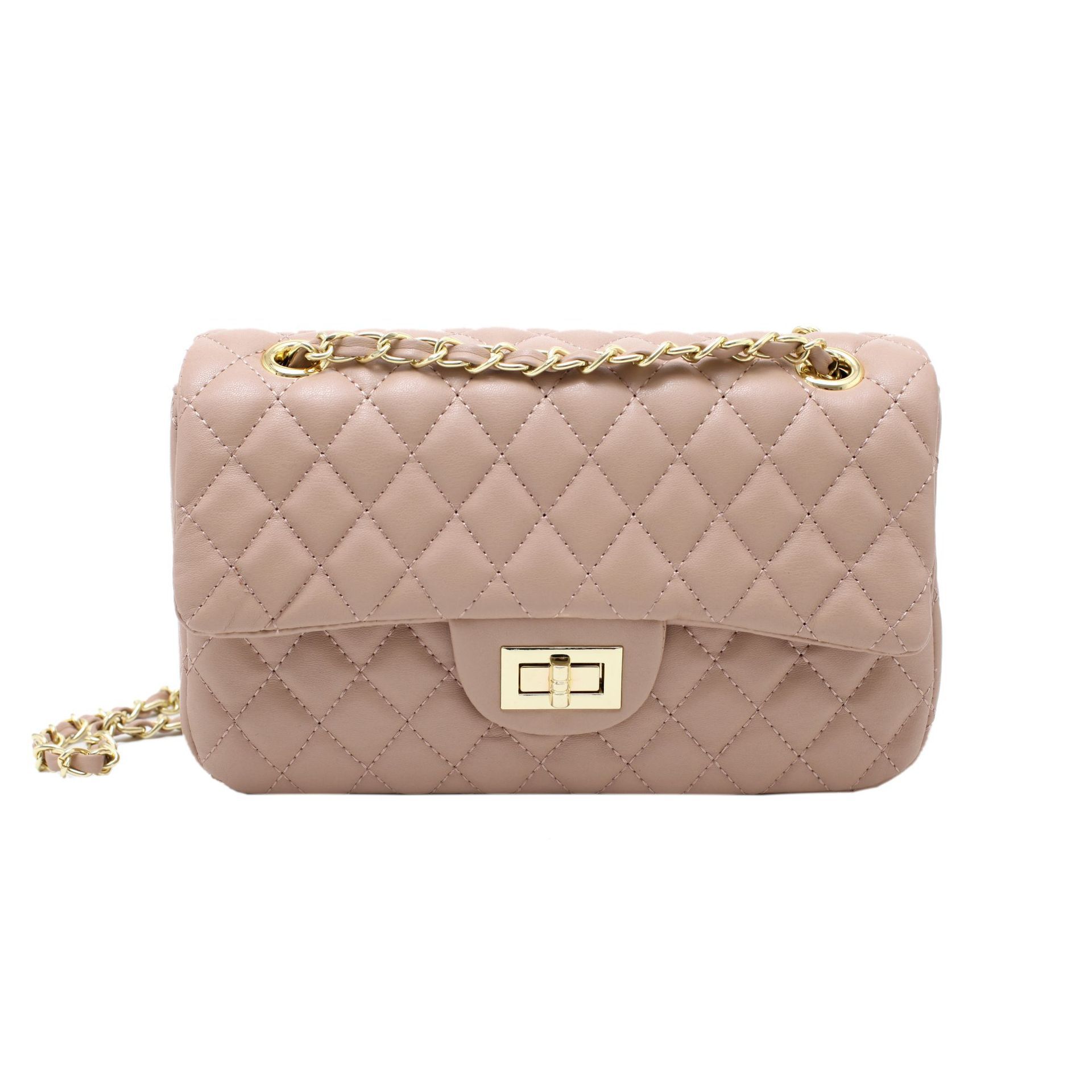 Women Luxury Style Rhombus Quilted Flap Shoulder Bag, Classic Interlaced Chain Strap Crossbody Purse, Retro Turn-lock Square Handbag For Multiple Oc