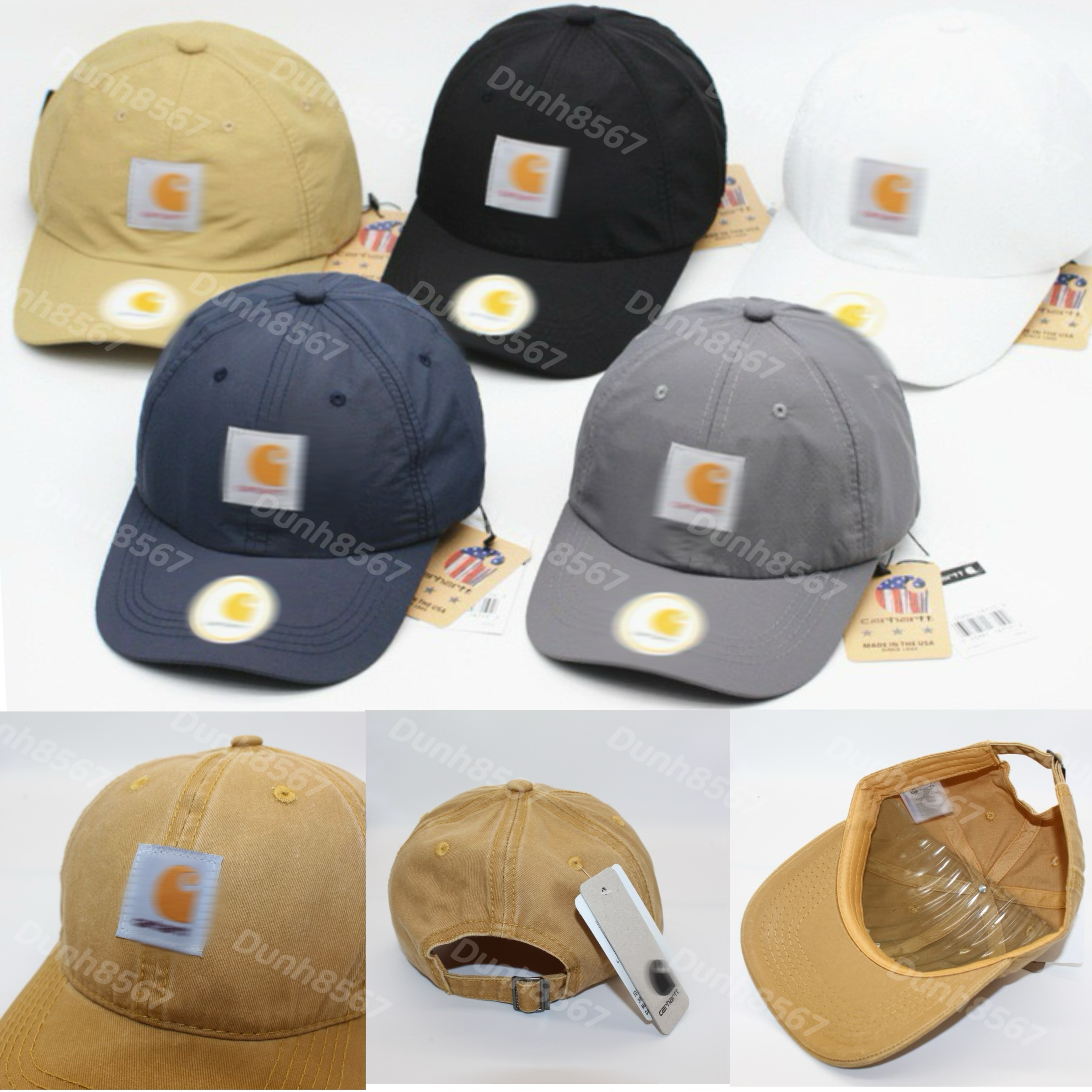 Designer CarHarttcap hat Mens Beanie Luxury Beanie Fit Hat For Man Wo Golf Hat Ny Cap Baseball Cap Washed Material Duckbill Cap Casual Sunshade Soft