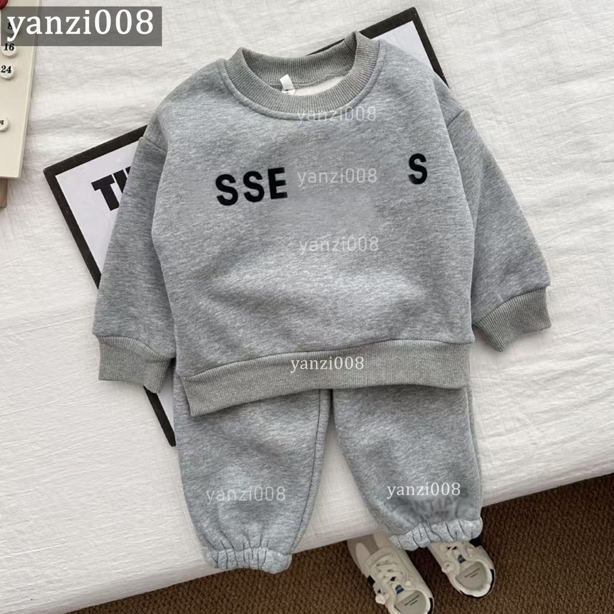 Toddler Boys Clothing Sets Kids Designers Clothes Spring Autumn Baby Clothes Long-Sleeve T Shirt Pants 2PCS Brand Girls Sports Clothes Sets Kids-image-1105328422