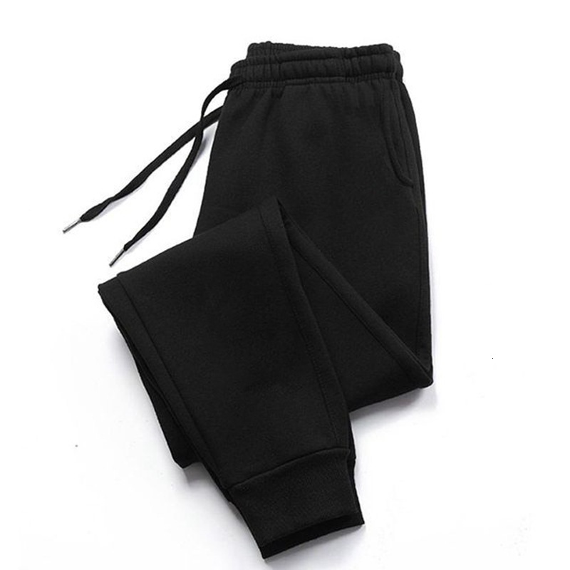 Plus size men's loose fitting jogger pants with fleece lining suitable for fitness running and casual wear daily outfit 7a