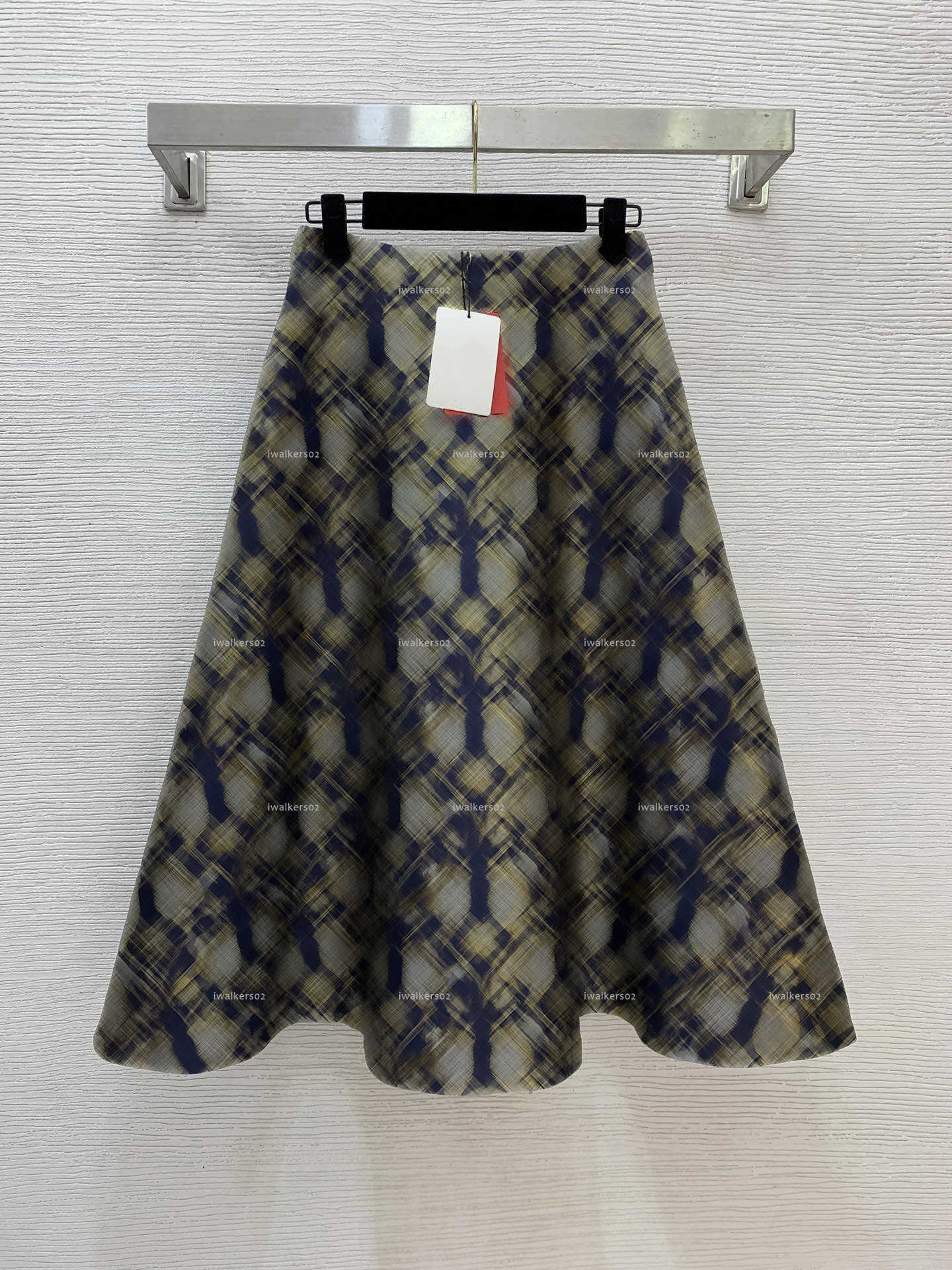 Classics Stamp women dress Summer lady dresses women designer clothes high-end A-line mid-length skirt A101X02N104-image-1105308255