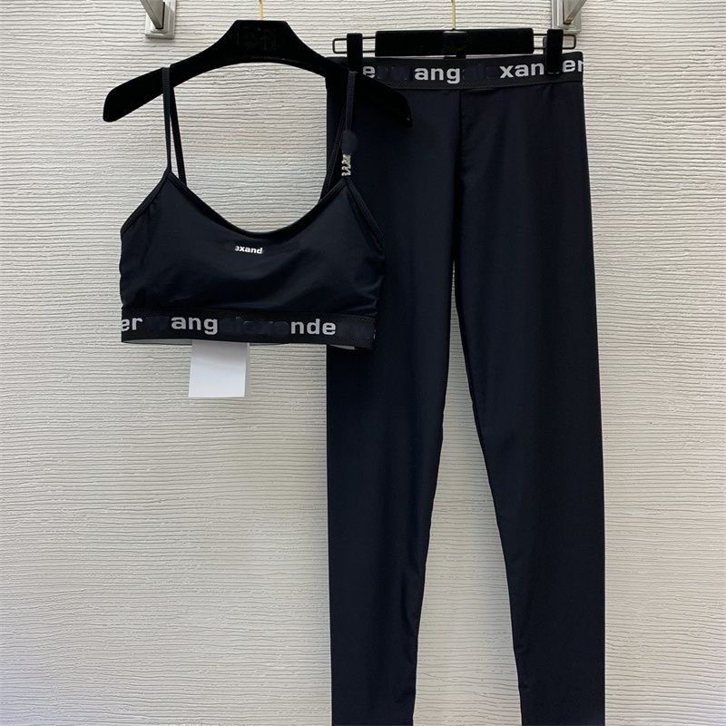 Survêtements pour femmes tenues de yoga ensemble sans couture créateur de mode vêtements de sport de sport impression lettres décontracté jogging