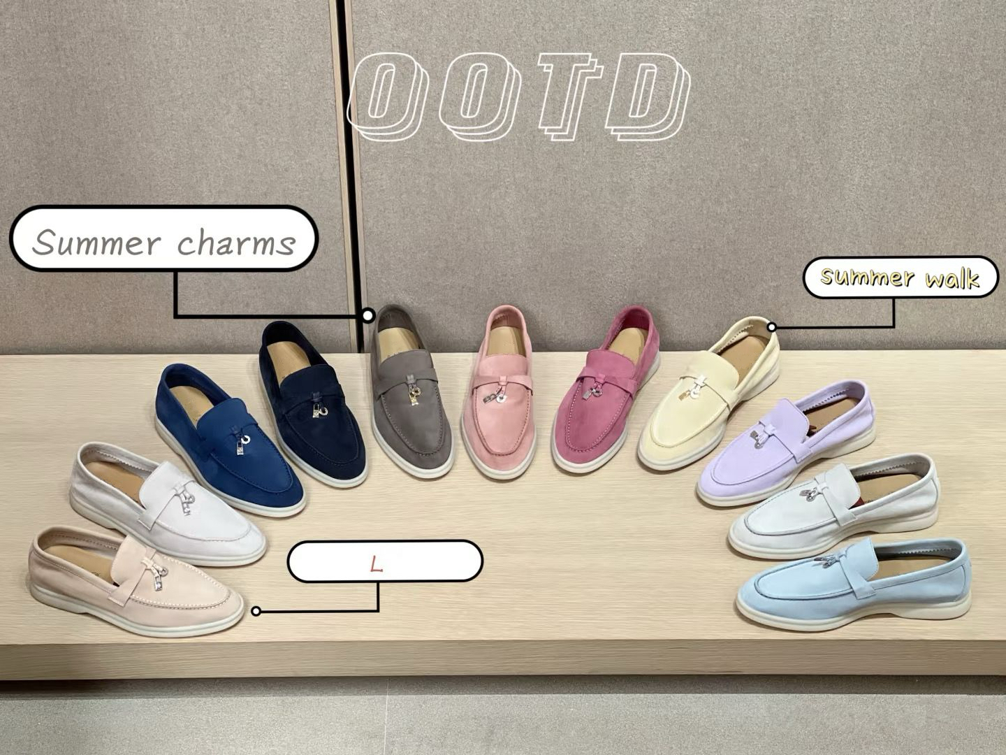 Loafers Designer shoes summer charms slier Walk Charms Slippers Embellished Casual Shoes Mens Womens Suede Couple Shoe Loafers Doudou shoes