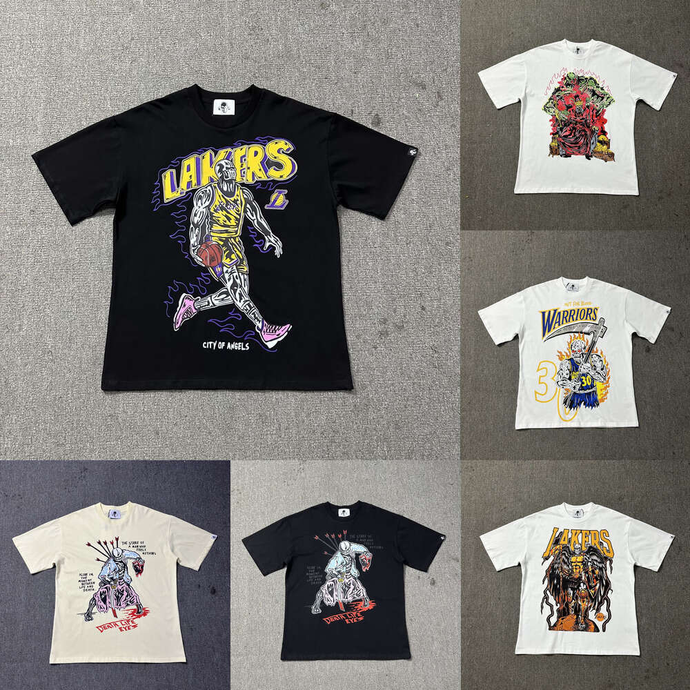 Warrens Lotas Men's T Shirts Designer Short Sleeve Lottas Summer Clothes Breathable Cotton Sweat Absorbent High Street Punk Style Warrens Lotus