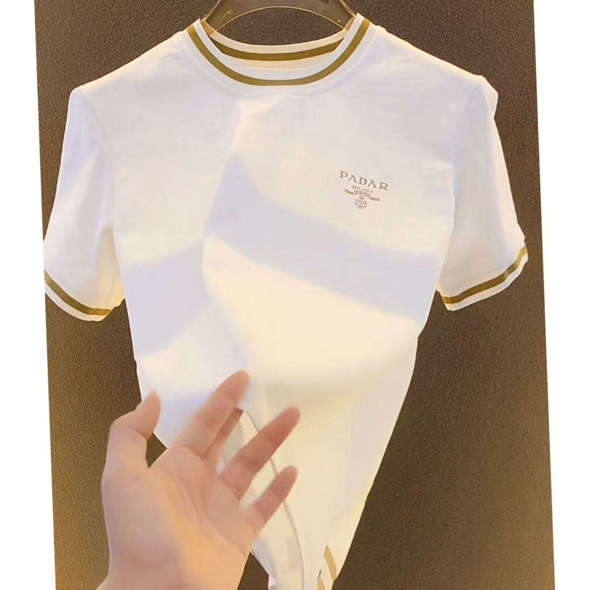 Designer Luxury 2026 European Style Trendy Casual Short-sleeve Shirt, Summer New Fashion Versatile Half-sleeve T-shirt Men's Top Free Shipping