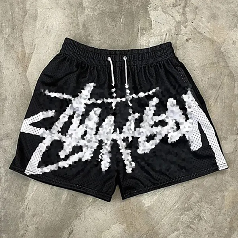 Designer Men's Shorts 2026 summer Quick-drying beach Shorts Letters Print Drawstring Shorts Sports Breathable Sweat-absorbing Y2K Basketball Sh