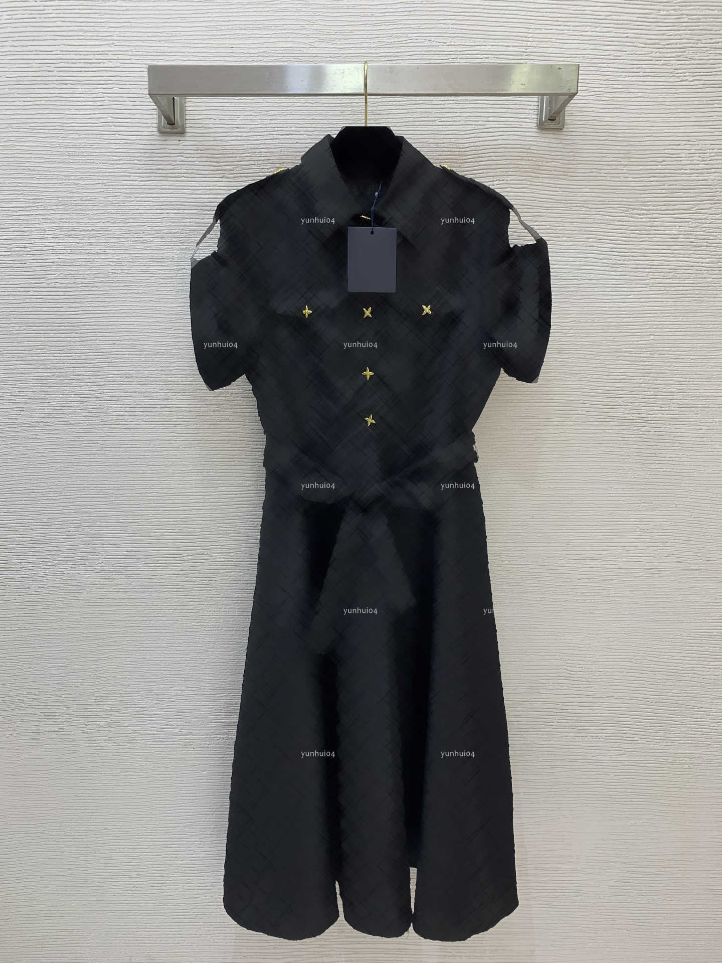 Popular lapel women dress Summer lady dresses women designer clothes waist hugging skirt with a short sleeved skirt A015X01N036-image-1105303985