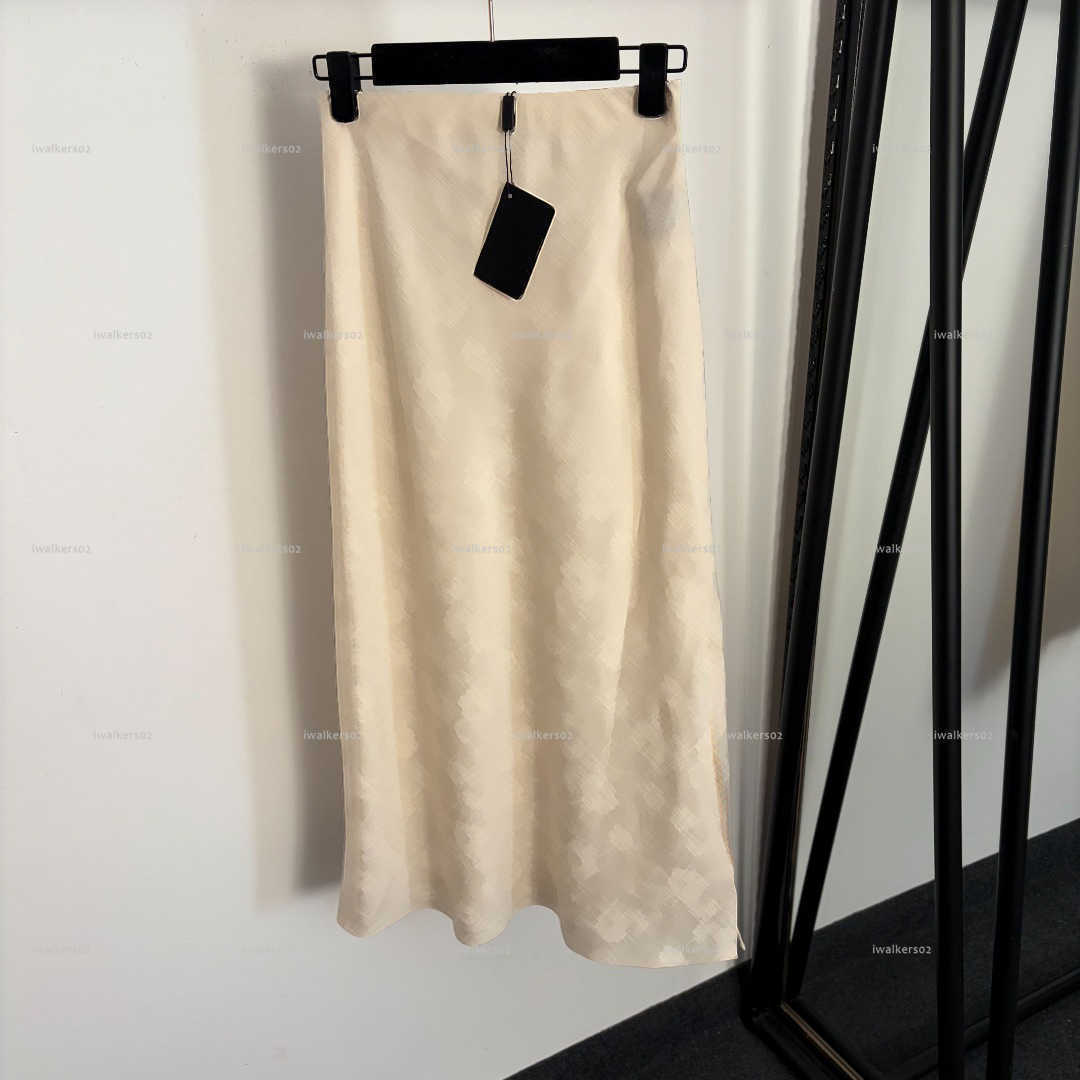 Classics long women dress Summer lady dresses women designer clothes jacquard high waisted split skirt A067X02N270-image-1105310972