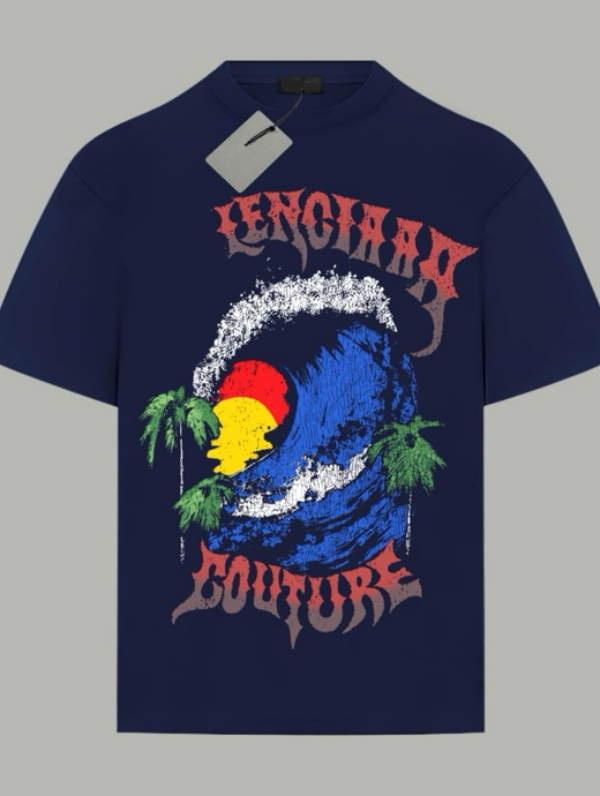 2026 spring and summer fashion letter printing ins round neck all-match casual T-shirt men's trend loose short-sleeved size xs-s-m-l-xl X5e444