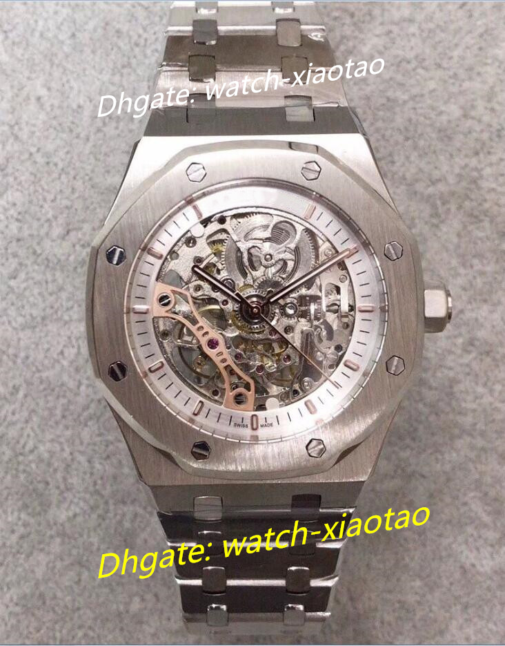 U1 Factory Mens Watch Skeleton Double Balance Wheel Openworked 41mm 26518OR.OO.1220OR.01 Transparent Automatic Designer Men's Watches