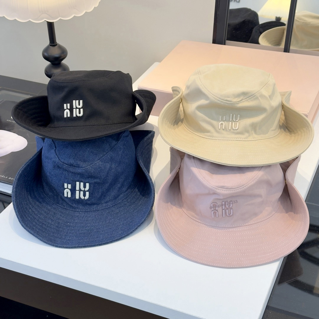 Bucket hat designer bucket hat luxury hat 12A mm casquette material model design hat fashion versatile casual style seaside beach designer hat 11 co