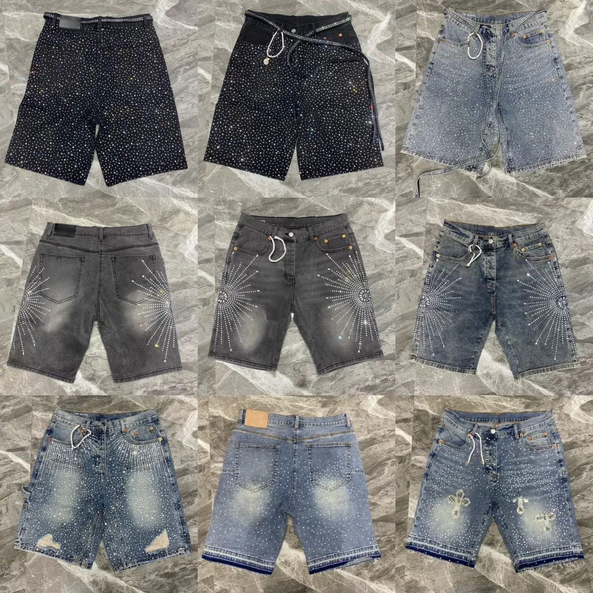 designer shorts 2025 Jeans for Mens Designer Stacked Jean skinny Fashion Men Jeans Biker Straight Design Shinny designer jeans and mens jean shor-image-1105292078