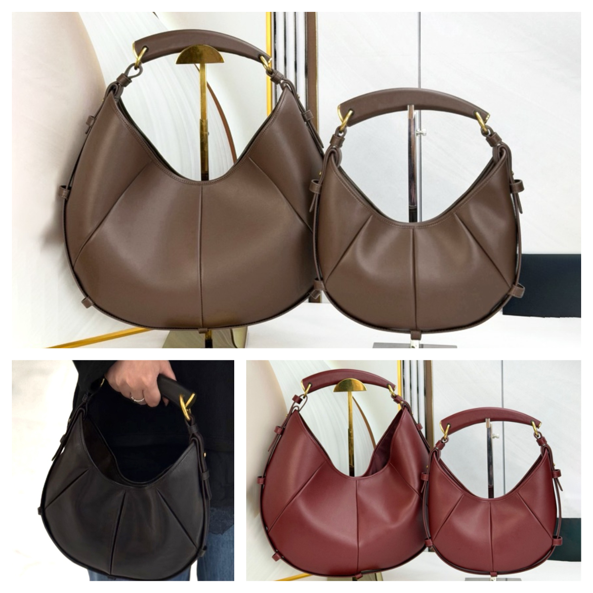 Designer bag 2026 New Women Trendy Crescent Hobo bag Top Handle Shoulder bag Fashion Crescent Pochette Evening bags Luxury Handbag Half Moon bag Hig