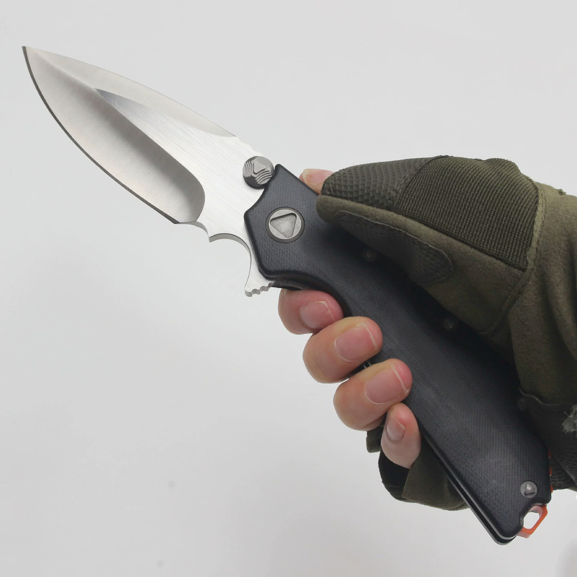 High Quality MT DOC Flipper Folding Knife D2 Satin Drop Point Blade G10 Handle Outdoor Ball Bearing EDC Pocket Knives