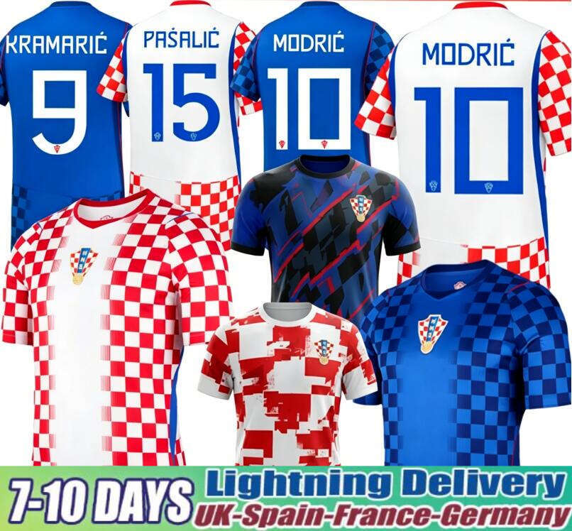 26 27 Croatia Jersey 2026 World Cup Soccer Jersey Retro 1998 Croatie National 2025 Malliot Croatia Football Shirt Men Kids Kit Tops Set Uniform M-image-912219664