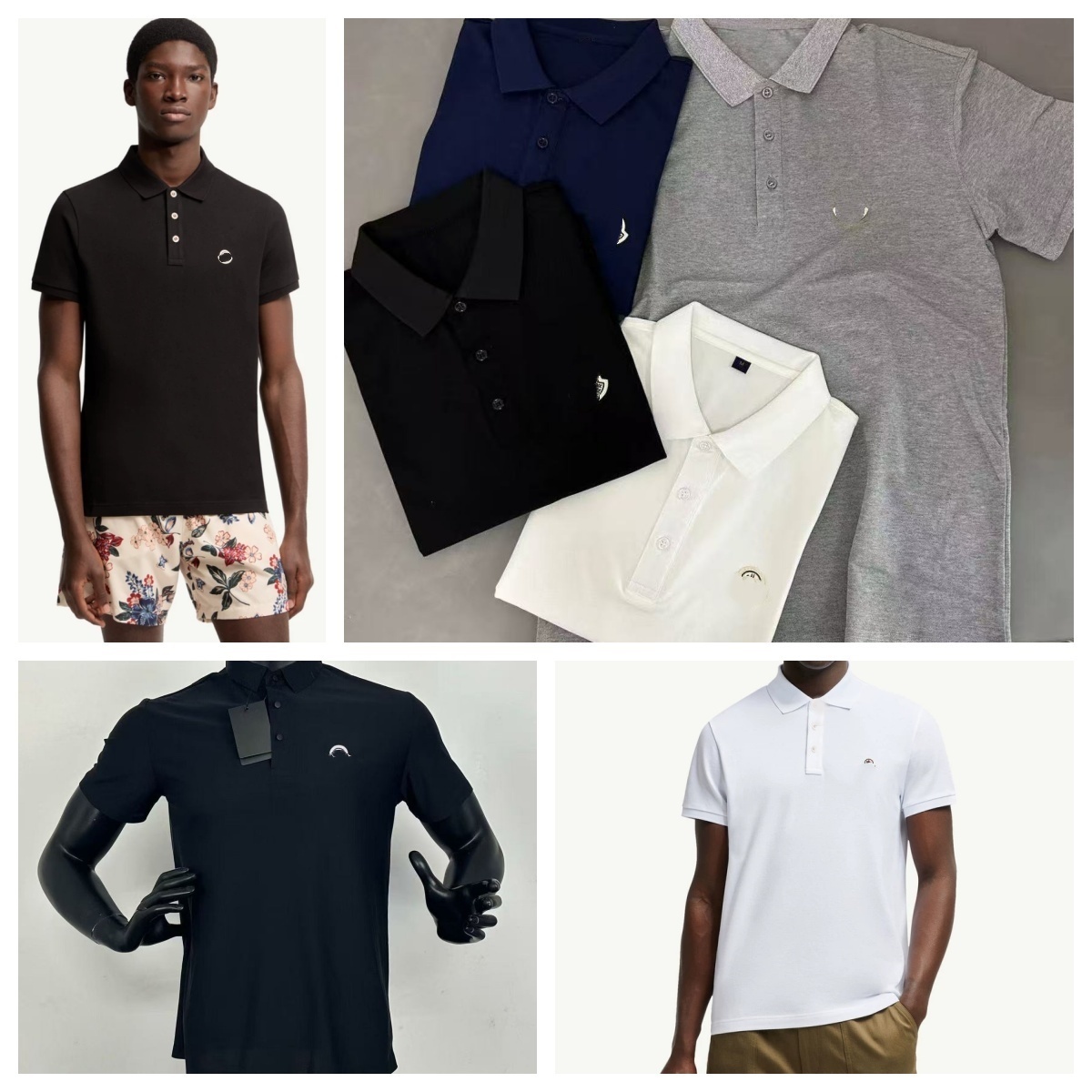 PlusSize BigSized Designer M Men's Polos with Logo Youth Boys Formal Business Long-Staple Cotton Polo Shirts Tops Golf Outdoor Sports 6XL