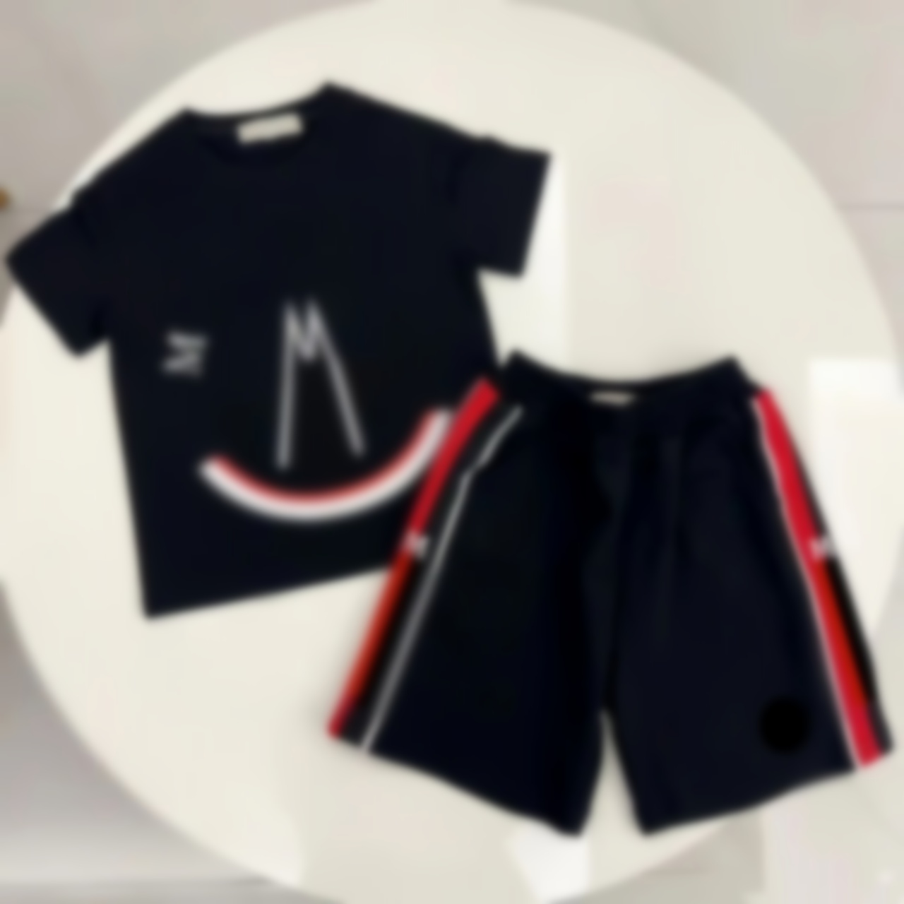 girl boy designer clothe boys tracksuit kids sets summer kid t shirt top child tshirts 2Pcs Jogging Suit Childrens Clothing Casual S 26Y0805