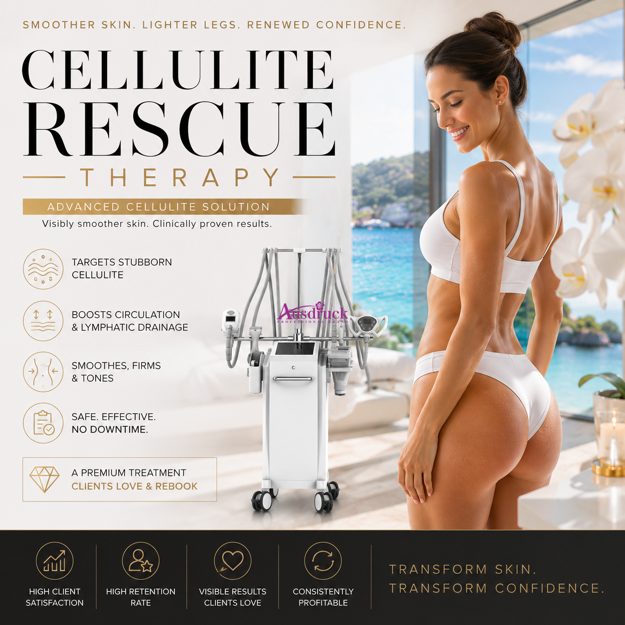 Postpartum Body Sculpting Vacuum RF Slimming Machine Cellulite Removal Skin Tightening Lymphatic Drainage Beauty Equipment