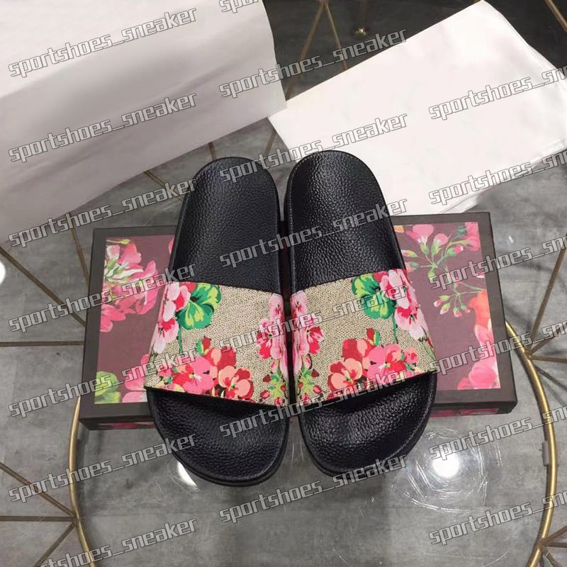Designer Sandals Mens Women Slides Floral Slippers Leather Rubber Flats Girls Beach Summer Slipper Flip Flops Loafers Gear Bottoms Sliders Sandal Si