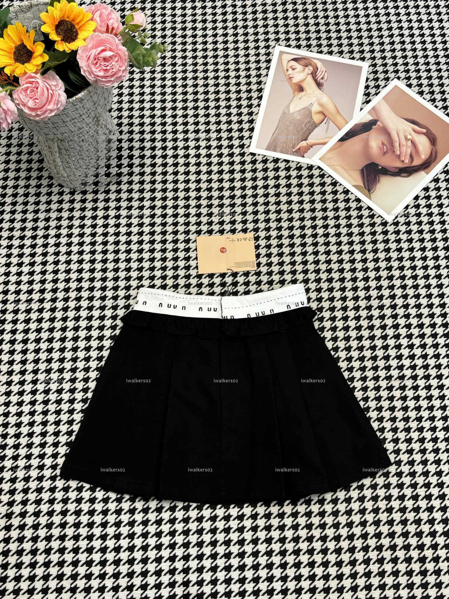 Classics Skirt women dress Summer lady dresses women designer clothes high quality pleated skirts A078X02N083-image-1105308357