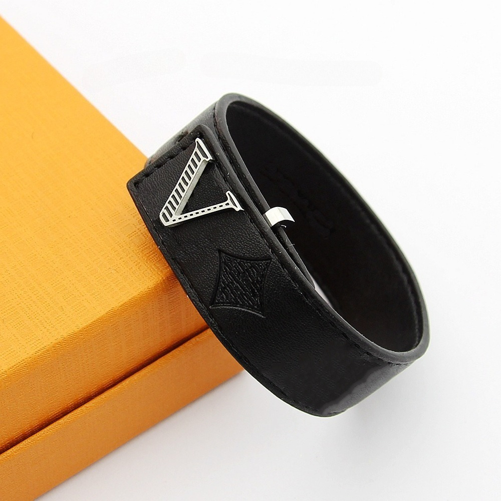Pulsera para hombre pulsera de cuero joyería de diseñador hombres dama vintage deportes moda diseñador pulsera mujeres chapado en oro pulseras de pl