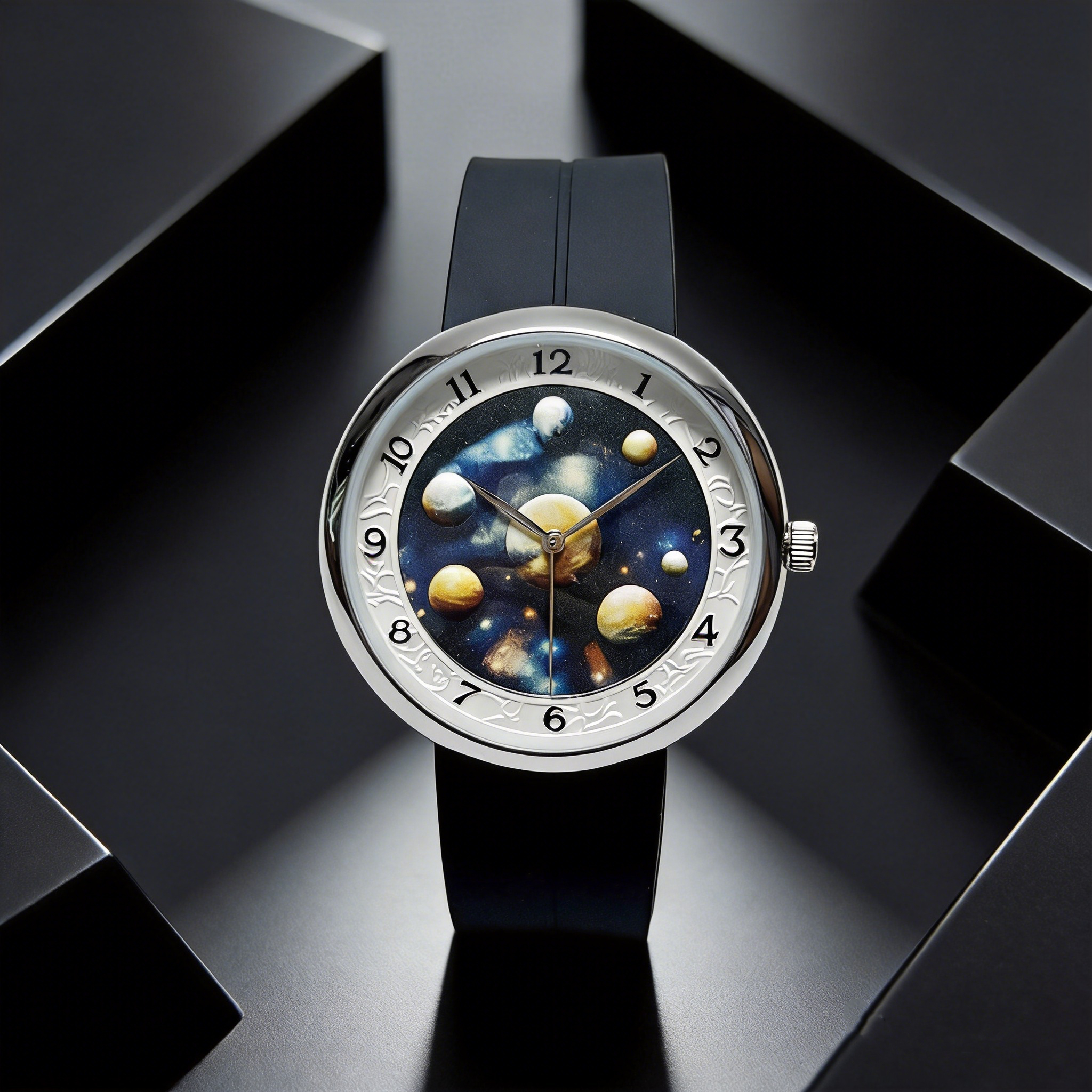 Classic Vintage Watches Men Designer Quartz Starry Sky 40mm Auto Date Silicon Strap Digital Display Analog High Quality Watch Gifts For Father mo-image-1105361100
