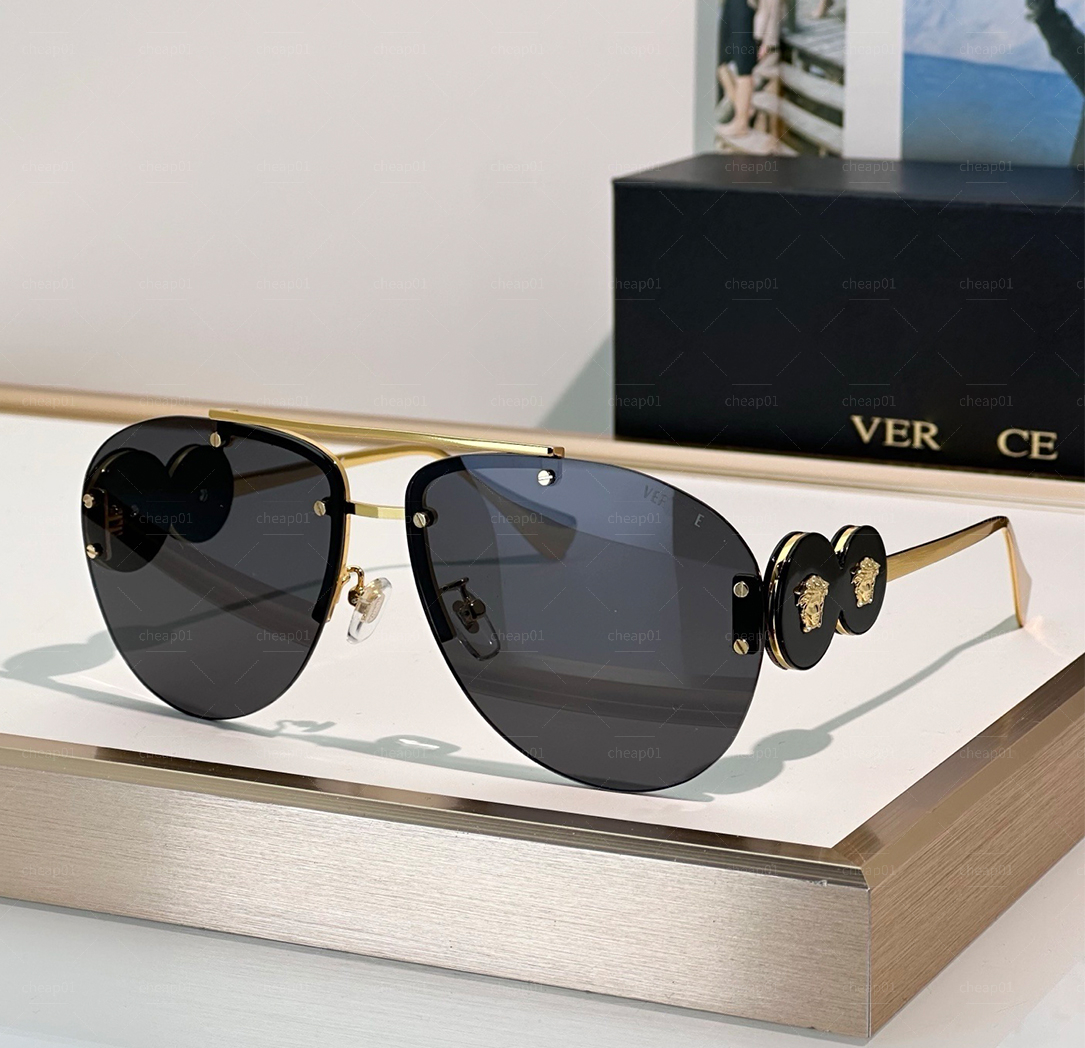Vasace Lunettes de soleil designer femme homme luxueux classique monture ovale mode polygones extérieur lunettes tendance couleurs au choix
