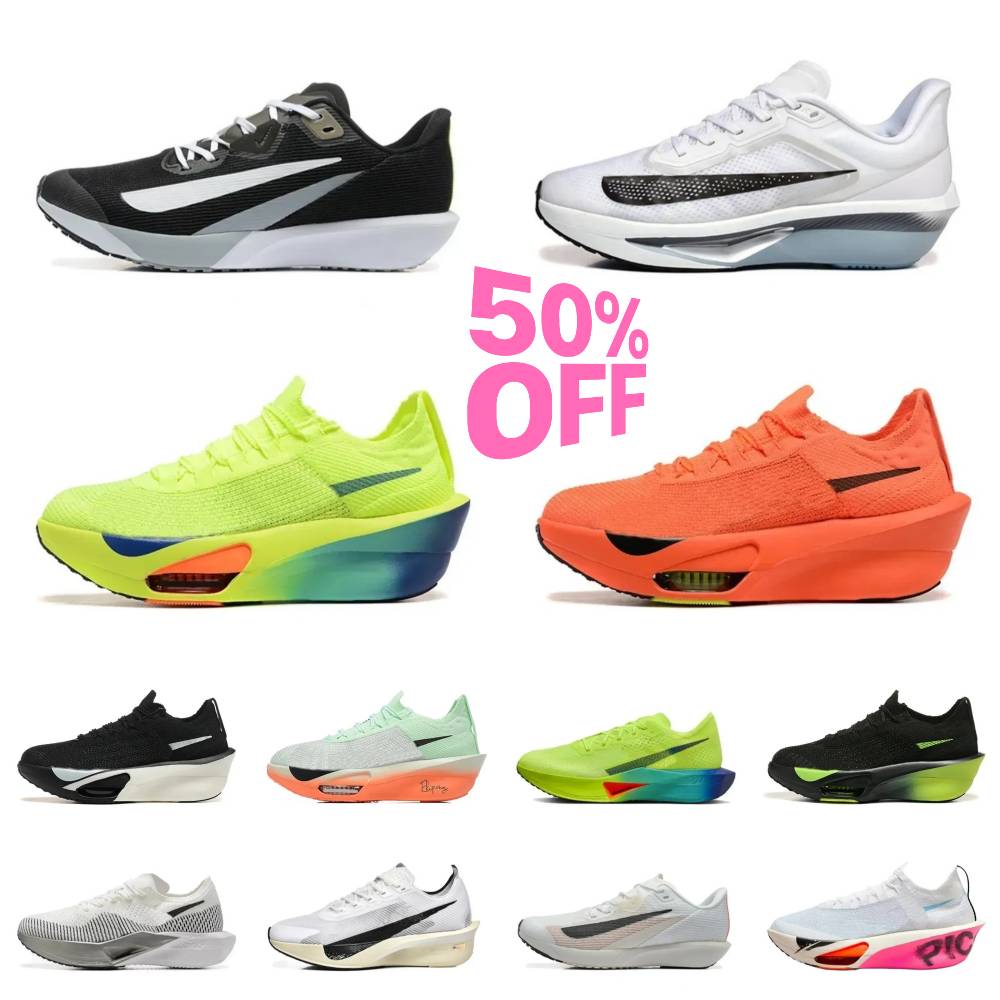 Designer Alpha Fly NEXT% 2 3 4 Running Shoes Alphaflyes Men Women Vaporflyes 5 6 Casual Shoes White Black Blue Yellow Grey Sneakers Comfortable Dail