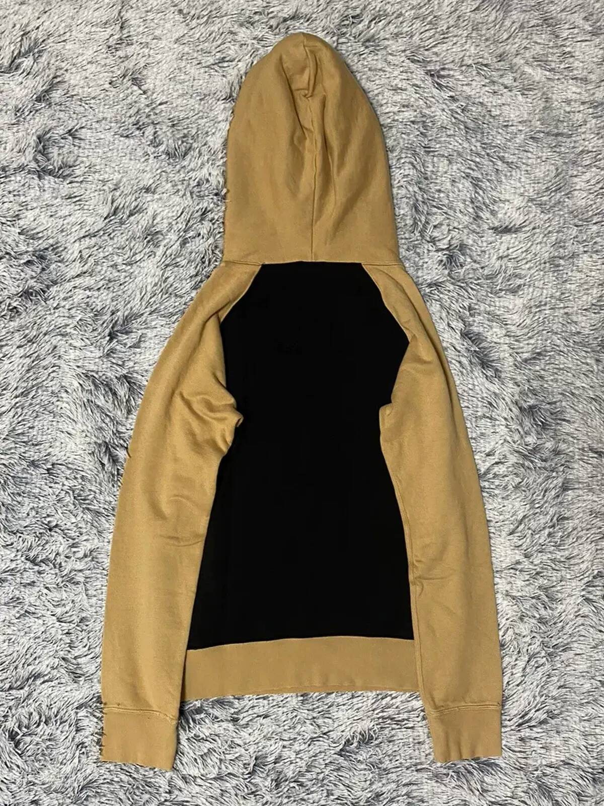Hoodies Numbernine Style Men's AW05 High Streets Patchwork Cracked Hoodie M260807