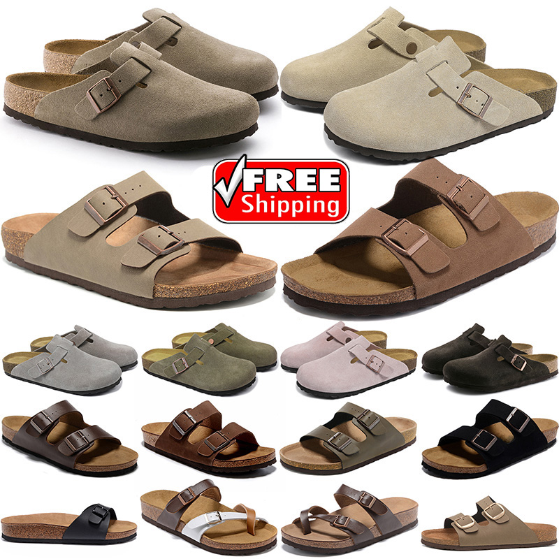 Free shipping Slippers designer sandals women Bostons clogs slipper shoes mules clog sliders mens womens Bostonsclogs sandles slides casual Buckl-image-942744694