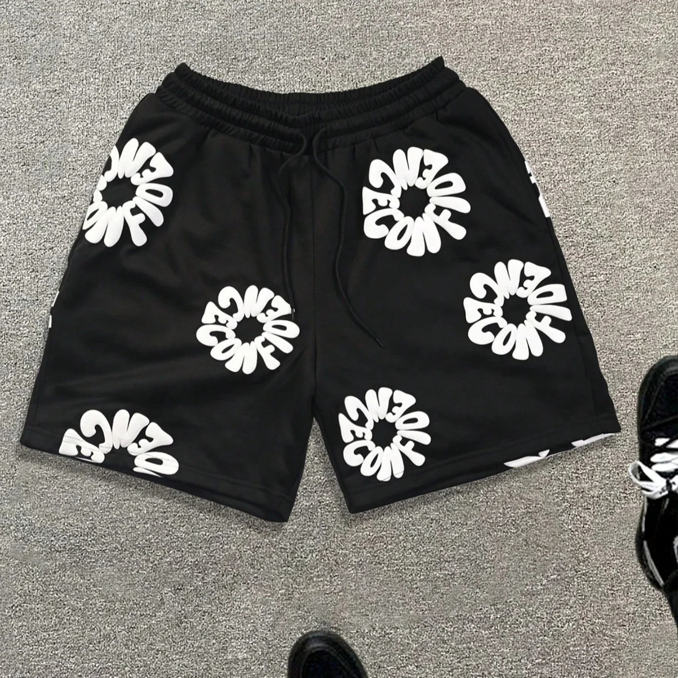 Manfinity EMRG Trendy Mens Simple America Fashion Casual Everyday Shorts Quick Dry Flexible Oversized Printed Moto Beach 260509