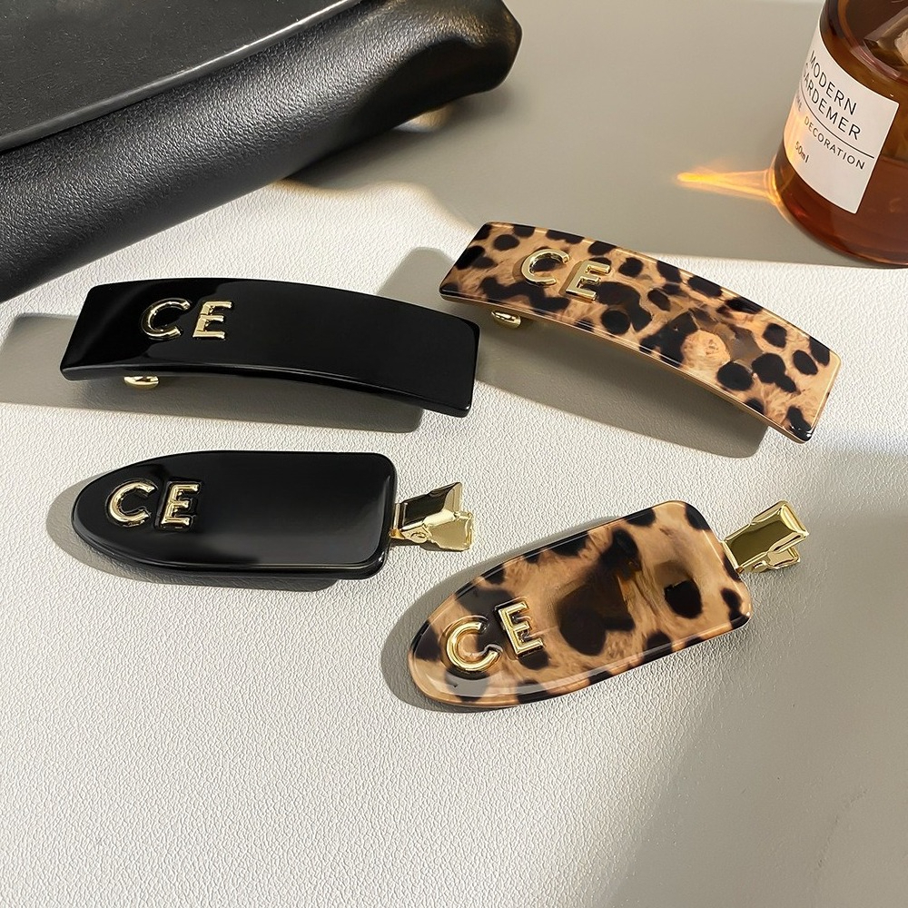 Luxury Hair Clips for Women Designer Hair Barrettes Premium Acrylic Claw Clip Vintage Tortoiseshell Hair Clip Minimalist French Style Hair Access-image-1105431014