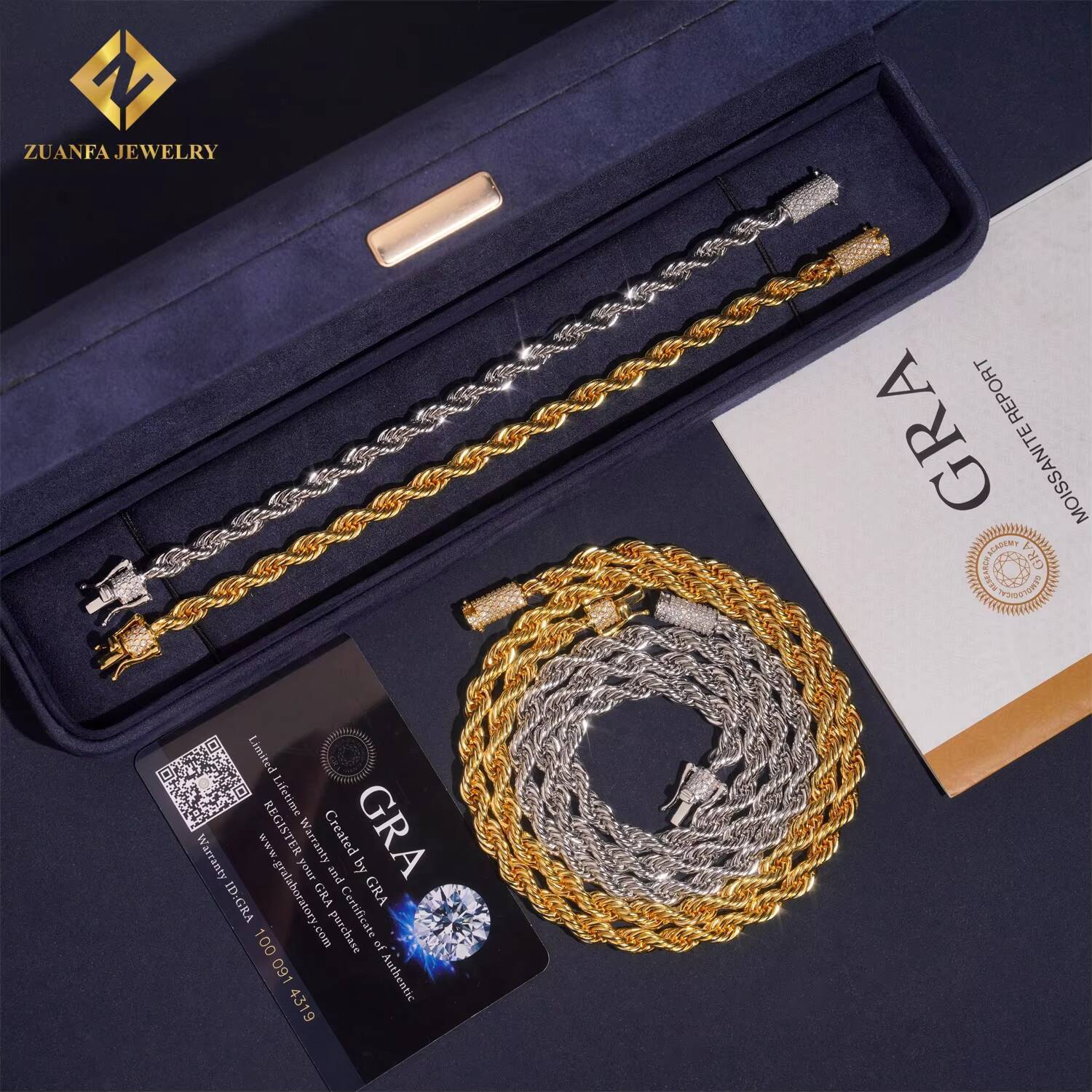 Morganite bracelet 6mm ice crystal clasp, suitable for both men and women, trendy jewelry, S925, VVS D, Morganite diamond necklace, rope chain