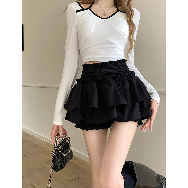 Designer Luxury Luxury Designer Ballet Style Women S Autumn Skirt Korean Version New Fashion Dress Model High Waisted Slimming Design Sweet And S