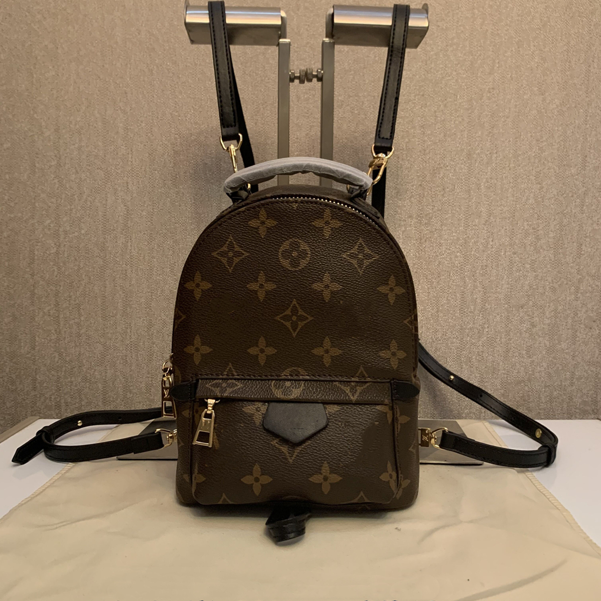 Top Classic Luxurys Sacs de créateurs Femmes Sac d'école en cuir véritable Sac à dos Style Bourse Portefeuilles MINI FLEUR Palm Springs Sac Lady