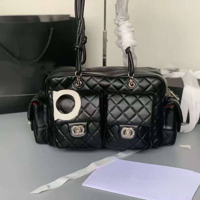 Designer A Vintage Women Motorcycle Bag denim Mini Flap Coin Zipper Large Capacity cambons Leather Luxury Handbag Camera Underarm crossbody Bags