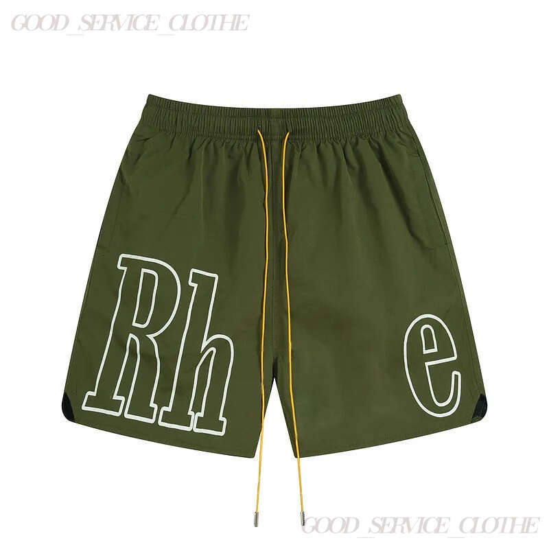 Rhud Designer Mens RH Pants High Quality Loose Fitting Elastic Waist Letter Printed Hip Hop Swimming Shorts Fot Sports 82a
