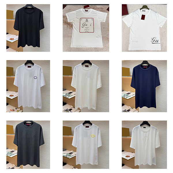 Top Qaulity Men's 100% cotton t shirt Shirts Shorts Suit print luxury style summer wear with street knitted designer t shirts For Men And Women