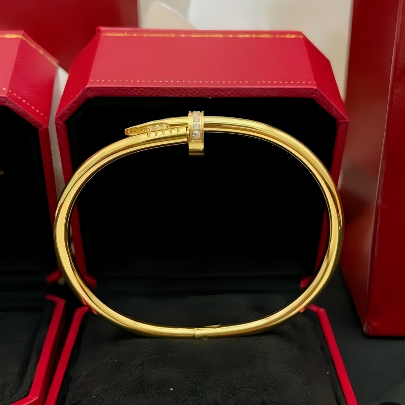 nail bracelet luxury jewelry designer bracelet gold bracelet women and men titanium steel diamond silver bracelets bangle fashion designer jewelr-image-1105519653