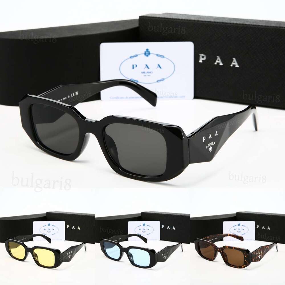Luxury Designer Sunglasses Fashion Eyewear Triangular Signature Narrow Frame Black Havana Silver Casual Shades With Box UV400