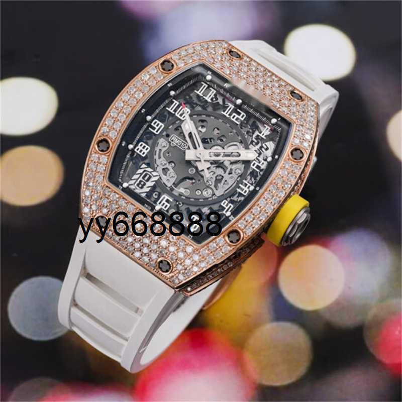 Luxury Watches 010 With The Back Full Of Stars Automatic Mechanical Men's Watch 18k Rose Gold With Diamonds On The Back cygood K01N