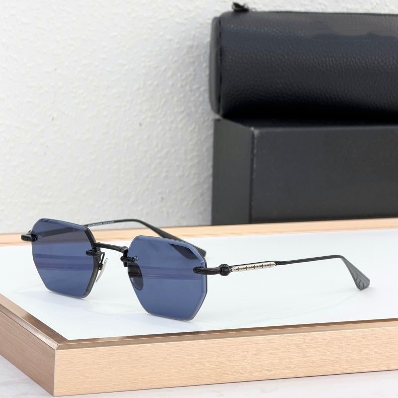 Designer Sunglasses Luxury Brand Chro~ HOLE SHOT Top Quality Fashion Classic Shades UV400 Polygons Rimless Sunglasses for Men Women With Original Bo