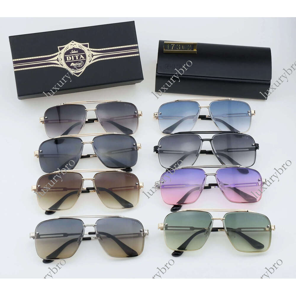 Ditaly Sunglasses Men Top Sun Ditasunglass Mens And Womens Metal Retro Fashion Ditta Designer Black Glasses Door All Match UV 400 Polaroid Lens A7a
