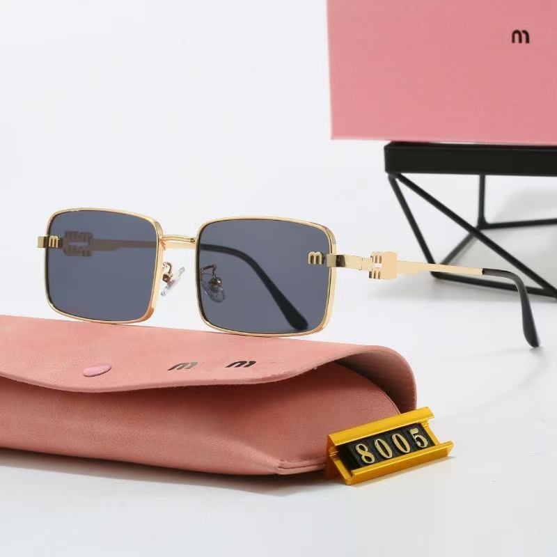 MU Designer sunglasses for women men Oval Metal Fashion Outdoor Eternal Classic Style Eyewear Multi-style full-frame spectacles-image-984402379