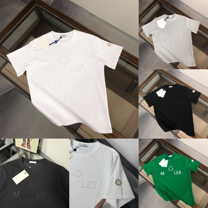 Men's Luxury Casual T-Shirts Street Retro Round Neck Letter Graphics Embroidered Tee Couple's Fashion Breathable T-Shirts