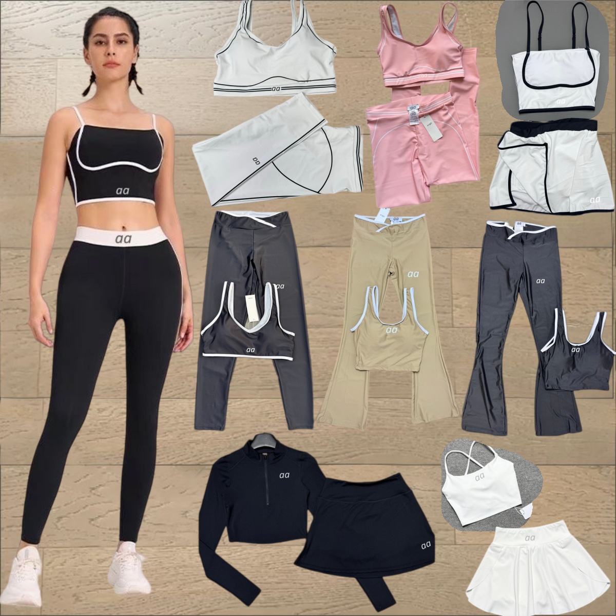 designer yoga set women tracksuit active sets skirt womens tracksuits summer dress gym short sports outfit pants fitness jogging sportswear runni-image-1105675531