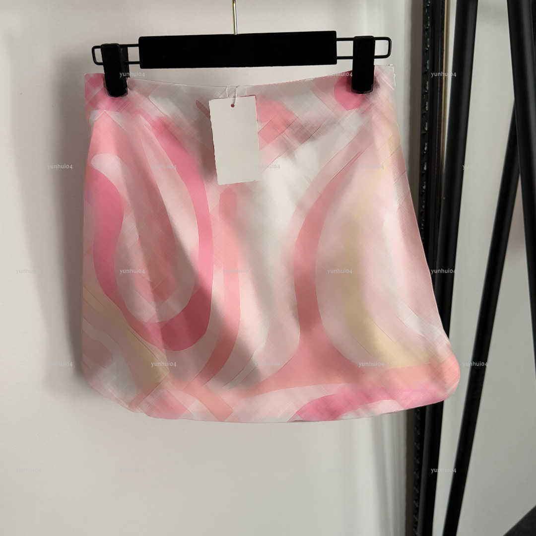 Popular short women dress Summer lady dresses women designer clothes Irregular color blocked printed high waisted skirt A1398X02N149-image-1105618742