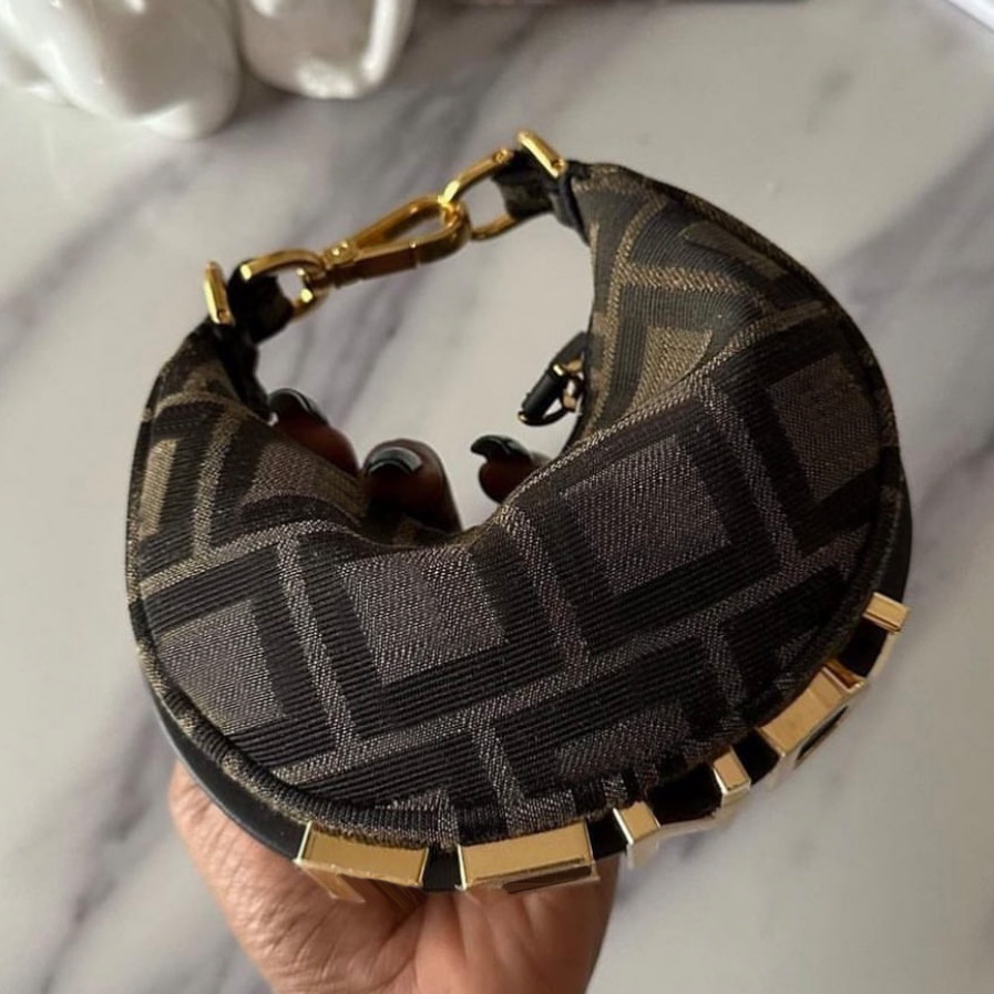9A genuine leather handmade designer dumpling bag, women's high-quality canvas shoulder bag with metal buckle small square bag moon bag red env